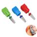 3PC Safety Nail Drill Set - Professional Polishing Tools for Acrylic & Gel Nails | Medium-Fine Coarse Bits (Silver) - Ideal for Nail Art & Care - Buy Online on SooperMarket.com