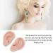 Silicone Ear Model - Medium Skin Color for Earrings Display and Piercing Practice - Buy Online on SooperMarket.com