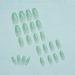 24PC Glossy Gradient Green Coffin Press-On Nails - Medium French Tip Design for Women & Girls - Buy Online on SooperMarket.com