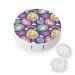 Magic Pattern with Unicorn Contact Lens Travel Kit Portable Cute Contact Box with Mirror for Daily Outdoor