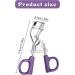 Metal Eyelash Curler Curl Up Lash Curler Long Lasting Eyelash Makeup Tool with Spring Assist Silicone Pad Lifted Eye Lash Curlers for Girls and Women Fits All Eye Shape(Purple) - Buy Online on SooperMarket.com