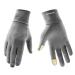 BOODUN Light sports gloves running gloves warm up running gloves unisex sport gloves slim walking gloves for women and men with touchscreen function gray s/m