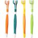 Dog Toothbrush 3 Sided Toothbrush 4PCS Triple Head Dog Toothbrushes for Dogs Dental Care with Soft Bristles Cleaning Brushes with Long Handle for Dog Cat Oral Dental Health - Buy Online on SooperMarket.com