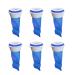 6 Pack Shower Floor Drain Cores Backflow Preventer Ways Valves Adjustable Silicone Sink Floor Drain Trap for Pipes Shower Floor Drain