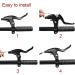 Lomodo 4-Piece Bicycle Brake Accessories Set | Aluminium Alloy Brake Levers & Brake Wire for Mountain/Road/MTB Bike - Black - Buy Online on SooperMarket.com