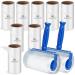 Lint Rollers for Pet Hair Remover Roller Sticky Roller Clothes Brush 600 Sheets Adhesive Roller with 10 Lint Roller Refills & 2 Handles for Coat Fabric Bed Fluff & Dust