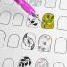 Nail Art Practice Book Beginner Manicure Training Drawing Cards Easy to Clean 12 Sheets Manicure Training Cards - Buy Online on SooperMarket.com