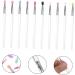 MUSISALY 10pcs Eye Shadow Brush Makeup Accessories Eye Smudge Brush Makeup Brush Face Wand Plastic Handle - Buy Online on SooperMarket.com