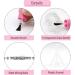 20PCS 8ML Empty Nail Polish Bottles - Clear Glass Refillable Containers with Brush Cap, Funnel & Mixing Balls for Nail Art - Pink - Buy Online on SooperMarket.com