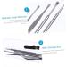 2 Sets Stainless Steel Ear Cleaning Kit - Ear Pick, Spatula, Spiral Spoon, Earwax Removal Tools - Buy Online on SooperMarket.com