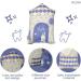 Splosh Navy Tooth Fairy House - Magical Pillow with Fairy Door for Lost Teeth, Perfect Gift for Kids and Toddlers - Buy Online on SooperMarket.com
