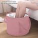Collapsible Foot Bath Basin Double Layer Foot Bath Basin with Storage Bag Portable Travel Collapsible Foot Basin Folding Foot Bath Tub for Outdoor(pink) - Buy Online on SooperMarket.com