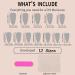 Almond Shaped Fake Nails | Medium Acrylic Fake Stick on Nails Full Rhombus Crystal Fake Nail Kit in 12 Sizes with Glue for Home or Salon - Buy Online on SooperMarket.com