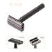 DreamGenius Long Handle Double Edge Safety Razor Set with Butterfly Open Design - Perfect for Men & Women - Includes 10 Stainless Steel Blades - Buy Online on SooperMarket.com