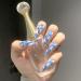 Runrayay Blue Press on Nails Lang 24 Unusable Full cover artificial nails to stick on nails acrylic nail set for beginners X