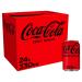Coca Cola Zero No Sugar 24 x 330ml Coke Perfect For Home Office or School