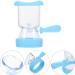 Healifty Glass Cleaner Accessories Set - 6pcs Sky-blue Silicone Cups for Effective Cleaning of Glasses, Makeup Tools, and Bath Containers - Buy Online on SooperMarket.com