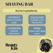 Beauty Kin Eco-Friendly Shaving Body Bar - Reduces Razor Rash & Irritation - Vegan Friendly & Cruelty Free Active Ingredients - Paraben Free Soap - Made In The UK - Buy Online on SooperMarket.com