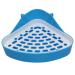 Triangle Potty Trainer Corner Litter Bedding Box Pet Pan for Small Animal/Baby Rabbit/Guinea Pig/Small Chinchillas/Ferret blue