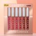6Pcs Dark Red Matte Liquid Lipstick Set | 24-Hour Long-Lasting Waterproof Lip Stain Makeup | Velvety High Pigmented Nude Lip Gloss Kit for Women - Buy Online on SooperMarket.com