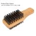 3-Part Wood Beard Brush | Double-Sided Soft & Hard Bristles for Grooming & Styling - Essential for Home & Salon - Buy Online on SooperMarket.com