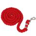 Felenny Horse Rope Leash Thickened Colorful Woven Bolt Rope Strong Durable Horse Leads Braided Cotton Rope (Red)