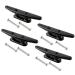 OSTARE Boat Nylon Cleat Kayak Cleat 4",5",6",8",4 Pack 6" Balck