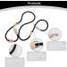 2m Nylon Dog Leash with 2 Carabiners - Durable Double Line Training Drag Line for Small Medium & Large Dogs - Perfect for Exercise & Control (Black) - Buy Online on SooperMarket.com