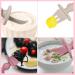 Baby Fork and Spoon Set - Silicone Toddler Utensils for Self-Feeding - Easy Grip Cutlery for Baby Led Weaning (Beige&Pink) - Buy Online on SooperMarket.com