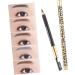 MUSISALY 2pcs Long Lasting Eyebrow Pencils Matte Eyeliner Pencil with Sharpener Eye Brow Pencils Kit Wooden - Buy Online on SooperMarket.com
