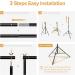 10x9.6ft Heavy Duty Background Support System | Curtain Style Backdrop Stand for Photography and Events | Sturdy Frame with Ring Holder Clips - LimoStudio AGG3003 - Buy Online on SooperMarket.com