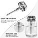 LNQ LUNIQI Glass Pump Dispenser 1 Piece Empty Nail Polish Remover Bottle 80 ml Nail Polish Remover Pump Bottle Push Down Pump Dispenser with Stainless Steel Cap Transparent - Buy Online on SooperMarket.com