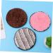 NOLITOY 6pcs Fluffy Makeup Remover Pads | Plush Round Cleaning Puffs for Eye & Face Makeup | Soft Powder Sponge Towels - Buy Online on SooperMarket.com