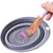 Bexdug Silicone Cleaning Mat | Makeup Brush Cleaner Tools | Silicone Cleaning Bowl Makeup Brush Cleaner Washing Tools for Makeup Eggs Grey - Buy Online on SooperMarket.com