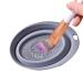 Toseky Silicone Brush Cleaning Pad - Makeup Brush Cleaner Tools Portable Silicone Makeup Brush Cleaner Washing Tools for Girls and Women Grey