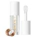 BANGFENG Big Brush Head Hydrating Lip Glow Oil Plumping Lip Tint  Hydrating Lip Gloss Tinted Lip Balm Transparent Lip Care  Long Lasting Moisturizing Non-sticky Fresh Shiny Texture Lip Oil - Coconut (Clear)