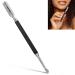 AFTREN Professional Stainless Steel Cuticle Pusher Dual Tool UV Gel Polish Soak Off Remover Double Ended Nail Cleaner Scraper (Black)
