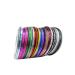 38 Rolls Nail Striping Tape Line Multicolor Rolls Striping Tape Line Nail Art Decoration Sticker Diy Nail Tip Mixed Colors