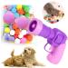 XPJBKC Plush Ball Shooting Gun for Cats Cat Ball Toy Launcher Interactive Cat Toys Balls Cat Toy Launch Gun with 100 Pcs Balls for Indoor Pet Playing Exercise Chasing Training Hunting Purple - Buy Online on SooperMarket.com