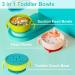 EasyRuir 3 in 1 Baby Bowl with Lid, Straw, and Snack Insert | Suction Toddler Bowl - BPA Free Self-Feeding Training Utensils | Pink - Buy Online on SooperMarket.com