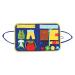 Natudeco Elderly Blanket Toy Clothing Clothing Learning Board Decompressing Toys To Relieve Anxiety Skin Friendly Light Portable Durable Home Care