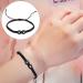 SHERCHPRY 3pcs Black and White Heart Bracelet rope bracelets heart bracelet for couples Beads Heart Bracelet Matching friendship bracelet lovers universal black rope the Letter Is Acrylic - Buy Online on SooperMarket.com