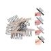 Pack of 24 wig clips with tooth comb wig combs wig comb for wigs and wig cap (blonde)