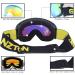 GANZTON Ski Goggles | Double Lens UV Protection & Anti-Fog | Unisex Snowboard Goggles for Men Women Boys & Girls - Black - Buy Online on SooperMarket.com