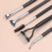 5PCS Eyelash Brush Separator & Comb Set - Prevent Clumping Easy-to-Use Mascara Fan Tools for Perfect Eye Brow Application - Black - Buy Online on SooperMarket.com