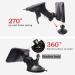 Adjustable Baby Car Mirror | Wide Angle Convex Rearview Mirror for Toddler | Suction Cup | Black - Buy Online on SooperMarket.com