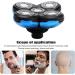 Pilarmuture 5 Head Shaver Replacement Heads - Easy Install Electric Razor Blades for Bald Men - Premium Quality Blue - Buy Online on SooperMarket.com