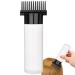Hair Oil Applicator Bottle 180ml Root Comb Applicator Bottle with Clear Scale and 13 Oil Outlets Portable Hair Dye Bottle for Hair Care and Styling Black Head with Clear Body black head +clear body