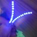 Colorfullavie LED light false eyelashes waterproof unisex shinny charming luminous false eyelashes make-up for party bar halloween