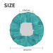 Moslion Argyle Reusable Shower Cap - Teal Turquoise Geometric Plaid Pattern - Large Bath Cap for Women with Long Hair - Buy Online on SooperMarket.com
